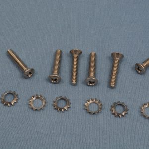 Chevy Convertible Sunvisor Bracket Screw Set, 1955-1957