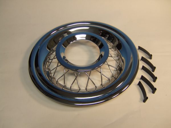 1956 Chevy Wire Wheel Covers, Accessory, Set of 4 With Clips
