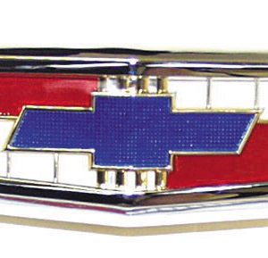 Chevy Hood Emblem Assembly, Complete, 6-Cylinder,  1958
