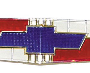 Chevy Hood Emblem Plastic Insert, 6-Cylinder, 1956 & 1958