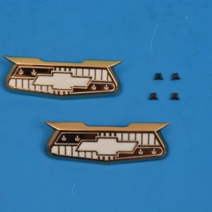 Chevy Quarter Panel Crests, Gold, Belair 1955-1957