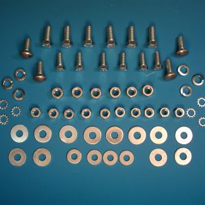 Chevy Bumper Bolt & Hardware Kit, Front, Replacement, 1957