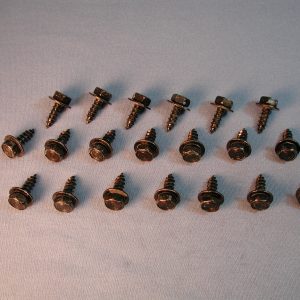 Chevy Front End Sheetmetal Screws, 1/4-inch, Black Oxide, 1955-1958