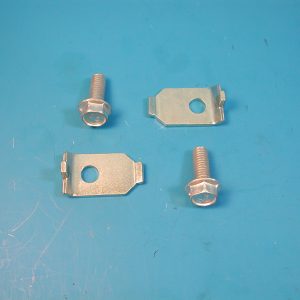 Chevy Hood Hinge to Fender Brackets & Bolts Set, 1957