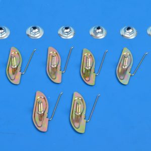 Chevy Molding T-bolt Clips & Nuts, 1 7/8-inch, 1955-1964