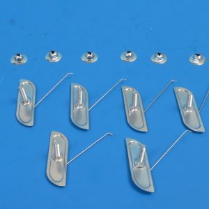 Chevy Molding T-bolt Clips & Nuts, 2 1/2-inch, 1955-1964