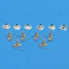 Chevy Molding T-bolt Clips & Nuts, 3/4-inch, 1955-1964