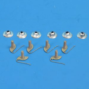 Chevy Molding T-bolt Clips & Nuts, 3/4-inch, 1955-1964