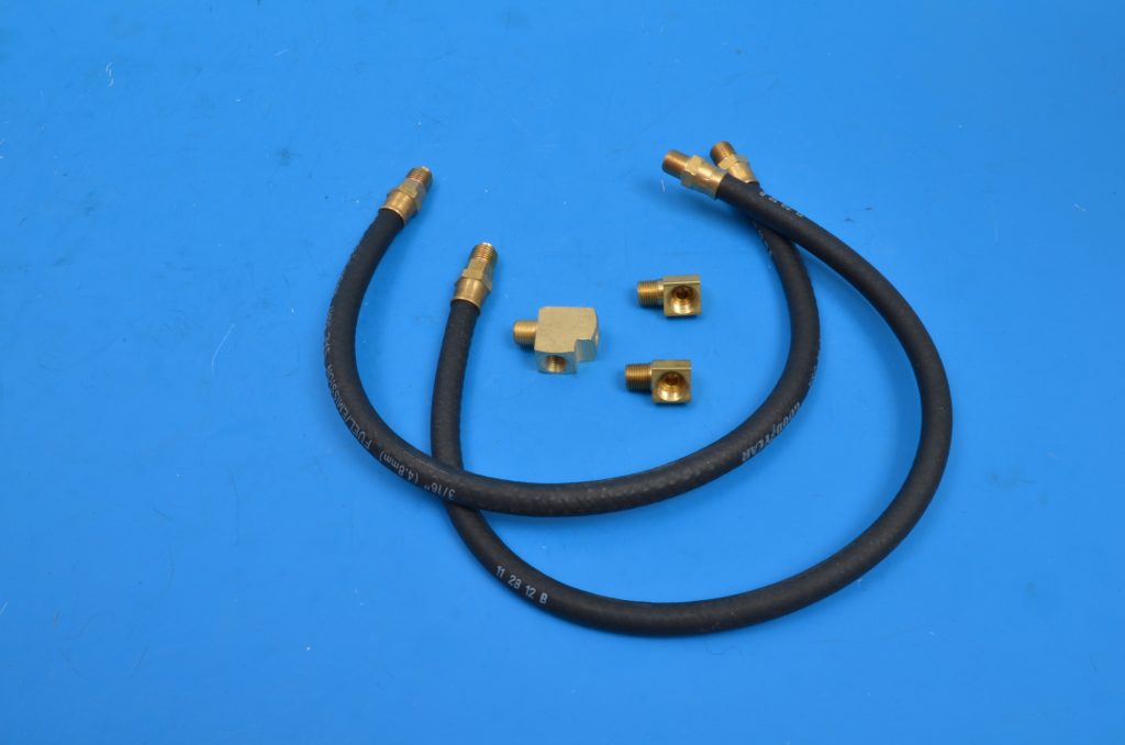 Chevy Oil Filter Hose & Fitting Set, 6Cylinder, 19551962 Bowtie