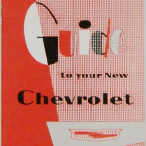 Chevy Owners Manual, 1957