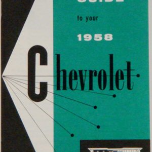 Chevy Owners Manual, 1958