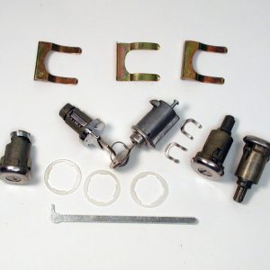 Chevy Door Lock Set, Ignition, Doors, Glove & Trunk, Convertible & 2-Door Hardtop, 1961-1962