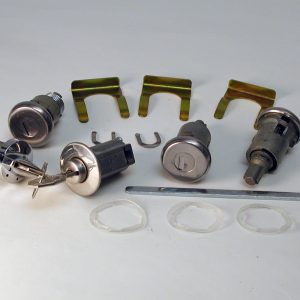Chevy Door Lock Set, Ignition, Doors, Glove & Trunk, Convertible & 2-Door Hardtop, 1963