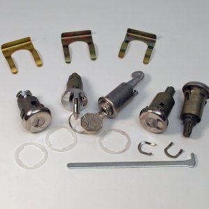 Chevy Door Lock Set, Ignition, Doors, Glove & Trunk, Convertible & 2-Door Hardtop, 1964