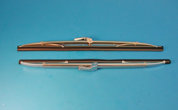 Chevy Wind Washer Blades, Polished Stainless Steel, 1955-1958