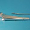 Corvette Classic Windshield Wiper Arms & Blades, Polished Stainless steel. 1956-1962