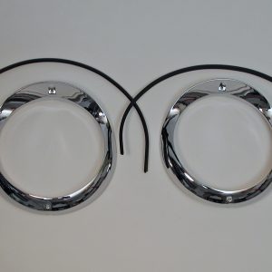 Chevrolet Headlight Bezels, Good, 1955