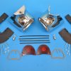 Chevy Taillight Housings, Complete, Nice, 1957