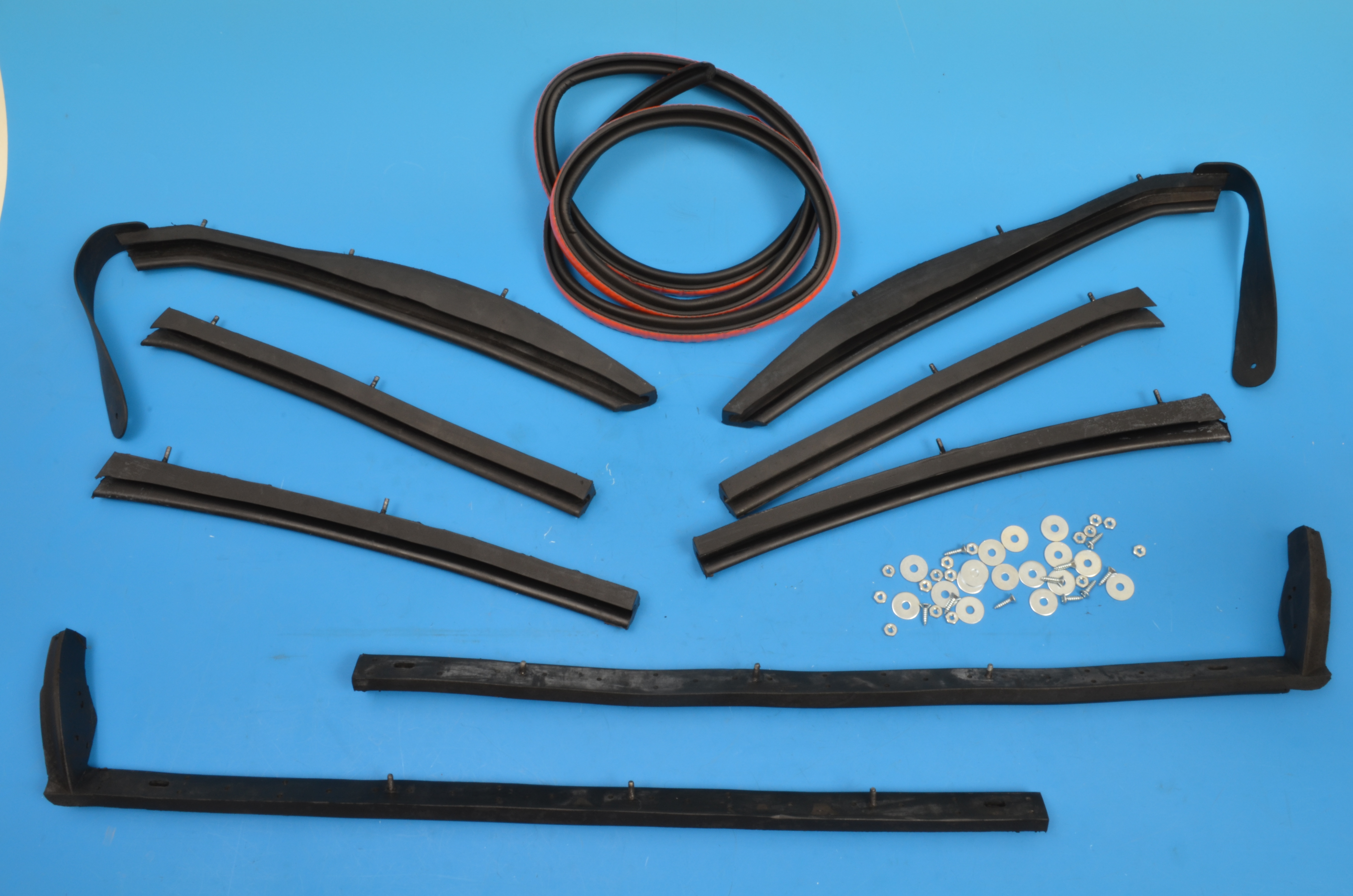 Chevy Roofrail Weatherstrip Set, Convertible, 1961-1964