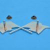Chevy Trunk Crossed Flags Emblem, V8, 348 ci, 1960